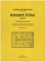 Konzert D-Dur op.61 fr Violine und Orchester Partitur