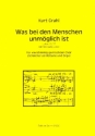 Was bei den Menschen unmglich ist fr gem Chor und Orgel (Streicher) Partitur