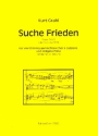 Suche Frieden f�r gem Chor und Fl�te (Streicher ad lib) Partitur