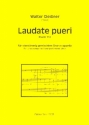 Laudate pueri fr gem Chor a cappella Partitur
