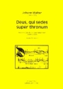 Deus qui sedes super thronum fr gem Chor a cappella Partitur