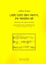 Lobt Gott den Herrn ihr Heiden all fr Fagott und Orgel