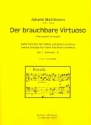 Der brauchbare Virtuose Band 1 - Sonaten Nr.1-3 fr Violine und Bc Partitur und Stimmen (Bc ausgesetzt)