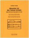 Hinunter ist der Sonne Schein fr Flte und Tasteninstrument