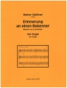 Erinnerung an einen Bekenner fr Orgel