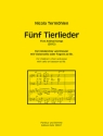 5 Tierlieder (2012) fr Kinderchor und Klavier mit Violoncello oder Fagott ad lib. Partitur und Stimme