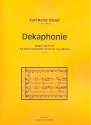 Dekaphonie fr 5 Klarinetten (EsBBBBass) und 5 Saxophone (AATTBar) Partitur