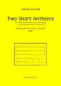 2 short Anthems f�r gem Chor (SAM) und Orgel Partitur