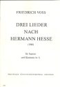 3 Lieder nach Texten von Hermann Hesse fr Sopran und Klarinette Partitur