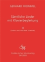 Smtliche Lieder mit Klavierbegleitung, Band II Hohe und mittlere Stimme Singpartitur, Sammelband hSti/miSti/Klav