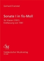 Sonate I fr Klavier (1931) Endfassung von 1981 Spielpartitur(en) Klav