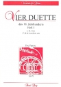 4 Duette des 18. Jahrhunderts Band 1 fr 2 Fagotte Partitur und Stimmen