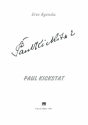 Agenda Paul Kickstat Werke fr Chor
