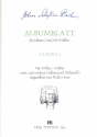 Albumblatt fr Johann Gottfried Walther fr Altflte (Violine), 2 Violinen und Violoncello 4 Spielpartituren