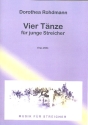 4 Tnze fr Streichorchester Partitur und Stimmen (1-1-1-1-1)