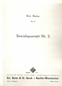 Quartett Nr.2 op.16 fr Streichquartett Stimmen