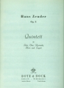 Quintett op.3 (1950) fr Flte, Oboe, Klarinette, Horn und Fagott Stimmen