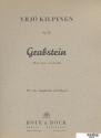 Grabstein op.80 fr Gesang und Klavier