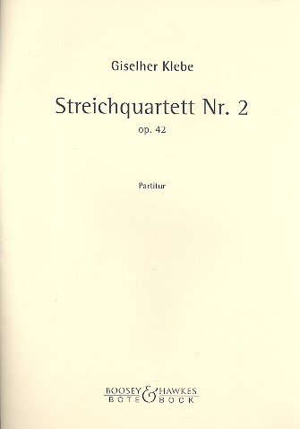 Streichquartett Nr.2 op.42 Studienpartitur