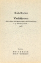 Variationen ber einen divergierenden c-Moll-Dreiklang fr Streichquartett Studienpartitur