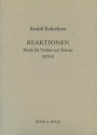 Reaktionen Violine und Klavier