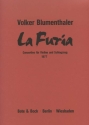 La Furia Violine und Schlagzeug Partitur und Stimme Partitur enthlt Violinstimme, Stimme fr Schlag