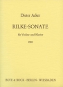 Rilke-Sonate Violine und Klavier
