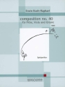 composition no.40 Flte, Viola und Gitarre Partitur