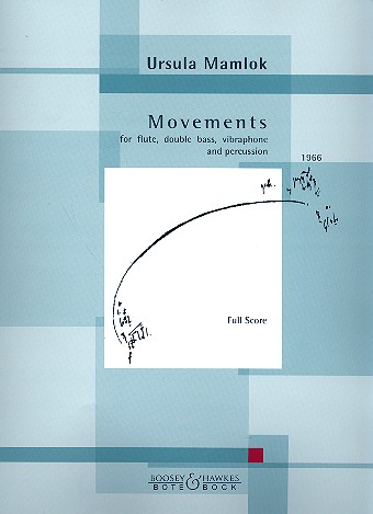 Movements for flute, double bass, vibraphone and percussion score and parts