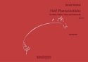BB3356 5 Phantasiestcke fr Oboe, Violine, Viola und Violoncello 4 Spielpartituren