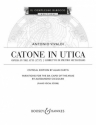 Catone in Utica fr gem Chor, Soli und Orchester Klavierauszug (nur Da capo Arien) (it)