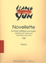 Novellette fr Flte (Altflte) und Harfe(Violine und Violoncello (Viola) ad lib) Partitur und Stimmen