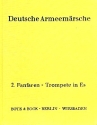 Deutsche Armeemrsche (Auswahl aus Band 1 und Band 2) fr Blasorchester Fanfaren-Trompete 2 in Es