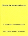 Deutsche Armeemrsche (Auswahl aus Band 1 und Band 2) fr Blasorchester Fanfaren-Trompete 2 in Es