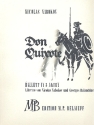 Don Quixote Ballett fr Orchester Klavierauszug (Klavier solo)