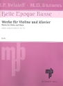 Belle epoque russe fr Violine und Klavier