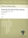 Verse for the End of the Century fr Sopran, Bassklarinette und Schlagzeug Partitur
