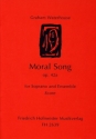 Moral Song for Voice and chamber ensemble Partitur