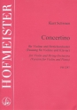 Concertino fr Violine und Streichorchester fr Violine und Klavier