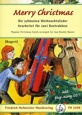 Merry Christmas (+CD) fr 2 Kontrabsse Spielpartitur
