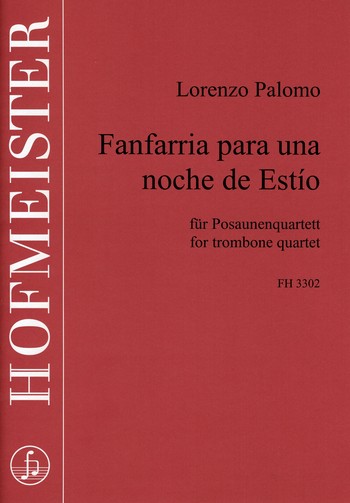 Fanfarria para una noche de Esto fr 4 Posaunen Partitur und Stimmen