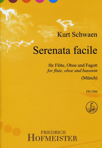 Serenata facile fr Flte, Oboe und Fagott Partitur und Stimmen