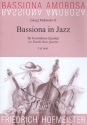 Bassiona in Jazz für 4 Kontrabässe Partitur und Stimmen