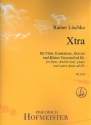 Xtra fr Flte, Kontrabass, Klavier und kleine Trommel ad libitum Partitur und Stimmen