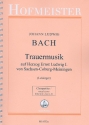 Trauermusik fr 2 gem Chre und Orchester Chorpartitur mit Soli und Bc