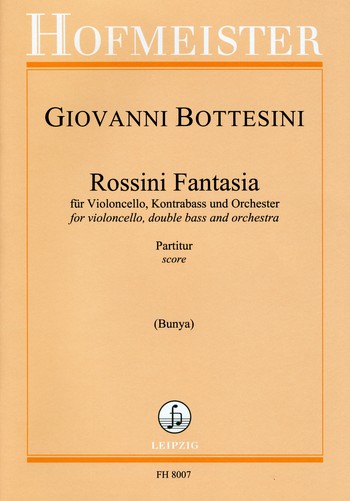 Rossini Fantasia fr Violoncello, Kontraba und Orchester Partitur