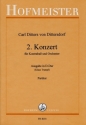 Konzert D-Dur für Kontrabaß und Orchester Partitur