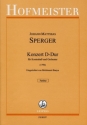 Konzert D-Dur Nr.15 fr Kontraba und Orchester Partitur