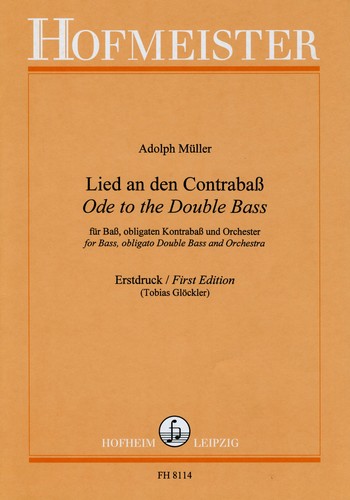 Lied an den Contraba fr Ba, obligaten Kontraba und Orchester Partitur