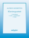 Klavierquartett Violine, Viola, Violoncello und Klavier Partitur und Stimmen